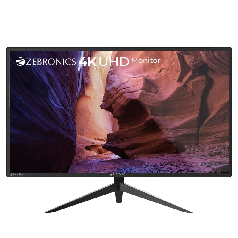 Zebronics Zeb-A28Uhd 4K UHD 3840 X 2160 Pixels, 28 Inch (71.7 Cm) Monitor with 2X Dp Input, Dual Hdmi, 300Cd/M Sq, 1.07B Color, Built-in Speaker, Earphone Jack, 16:9 Ratio and Wall Mountable (Black) Zebronics Zeb-A28Uhd 4K UHD 3840 X 2160 Pixels, 28 Inch (71.7 Cm) Monitor with 2X Dp Input, Dual Hdmi, 300Cd/M Sq, 1.07B Color, Built-in Speaker, Earphone Jack, 16:9 Ratio and Wall Mountable (Black)