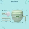 LuvLap 9 in 1 Baby Food Masher Mill, Food Grinder Cum Processor, with Multifunction Textured Mashing & Filtering Plates, with Serving Bowl (Light Green) LuvLap 9 in 1 Baby Food Masher Mill, Food Grinder Cum Processor, with Multifunction Textured Mashing & Filtering Plates, with Serving Bowl (Light Green)