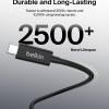 (Refurbished) Belkin Active Thunderbolt 4 Cable (2M 6.6FT), USB Type C Connection with 100W Power Delivery PD Enabled, USB 4 Compliant and Compatible with TB3 Compatible with MacBook Pro, eGPU, and More? ?, Black