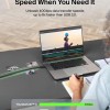 (Refurbished) Belkin Active Thunderbolt 4 Cable (2M 6.6FT), USB Type C Connection with 100W Power Delivery PD Enabled, USB 4 Compliant and Compatible with TB3 Compatible with MacBook Pro, eGPU, and More? ?, Black