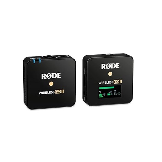 Rode Wireless GO II Single Channel Wireless Microphone System, Black 