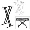 TECHTEST Adjustable Piano Stand X Type Adjustable Keyboard Stand Dual Braced Support Legs with Locking Straps TECHTEST Adjustable Piano Stand X Type Adjustable Keyboard Stand Dual Braced Support Legs with Locking Straps