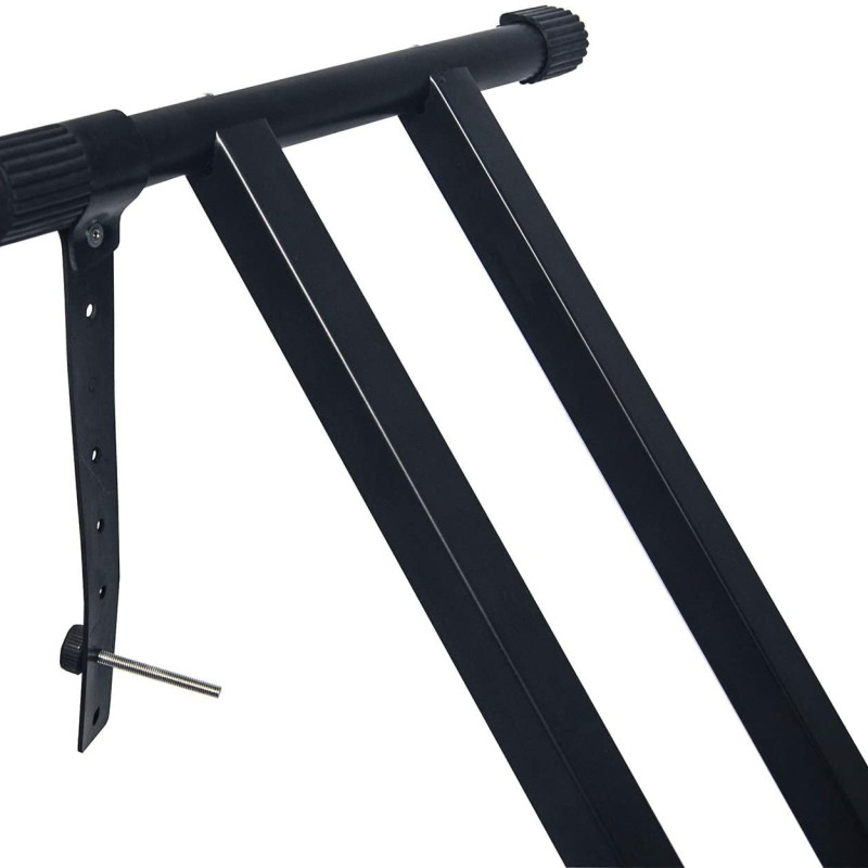 TECHTEST Adjustable Piano Stand X Type Adjustable Keyboard Stand Dual Braced Support Legs with Locking Straps TECHTEST Adjustable Piano Stand X Type Adjustable Keyboard Stand Dual Braced Support Legs with Locking Straps