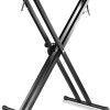 TECHTEST Adjustable Piano Stand X Type Adjustable Keyboard Stand Dual Braced Support Legs with Locking Straps TECHTEST Adjustable Piano Stand X Type Adjustable Keyboard Stand Dual Braced Support Legs with Locking Straps
