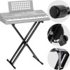 TECHTEST Adjustable Piano Stand X Type Adjustable Keyboard Stand Dual Braced Support Legs with Locking Straps TECHTEST Adjustable Piano Stand X Type Adjustable Keyboard Stand Dual Braced Support Legs with Locking Straps