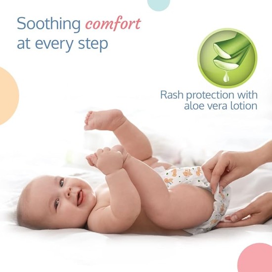 LuvLap Baby Diaper Pants Small (SM) 4-8Kg, with Aloe Vera Lotion for rash protection, with upto 12Hr protection, Super Jumbo Pack of 78x2=156