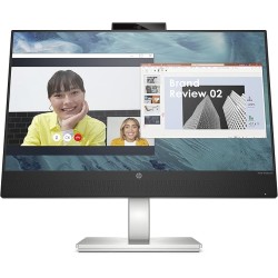 HP M24 23.8-inch(60.45 cm) LED 1923 x 1080 Pixels FHD IPS 3-Sided Micro-Edge Monitor, AMD FreeSync, 5 MP Webcam, 75Hz, 99% sRGB, 1xHDMI 1.4, 300 nits(459J4AA), M24 Webcam Monitor, Black