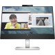 HP M24 23.8-inch(60.45 cm) LED 1923 x 1080 Pixels FHD IPS 3-Sided Micro-Edge Monitor, AMD FreeSync, 5 MP Webcam, 75Hz, 99% sRGB, 1xHDMI 1.4, 300 nits(459J4AA), M24 Webcam Monitor, Black