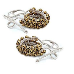 UAPAN MetalCraft Ghungroo White Cotton String (25+25(1.4 cm))