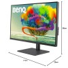 BenQ PD3205U 31.5" (80.01 cm) LCD 3840 x 2160 Pixels 4K Monitor, UHD, sRGB, Rec.709, HDR10, IPS, AQCOLOR Technology, Factory-Calibrated, Color Mode, Darkroom Mode,CAD/CAM Mode,Hotkey Puck G2,KVM,Grey BenQ PD3205U 31.5" (80.01 cm) LCD 3840 x 2160 Pixels 4K Monitor, UHD, sRGB, Rec.709, HDR10, IPS, AQCOLOR Technology, Factory-Calibrated, Color Mode, Darkroom Mode,CAD/CAM Mode,Hotkey Puck G2,KVM,Grey