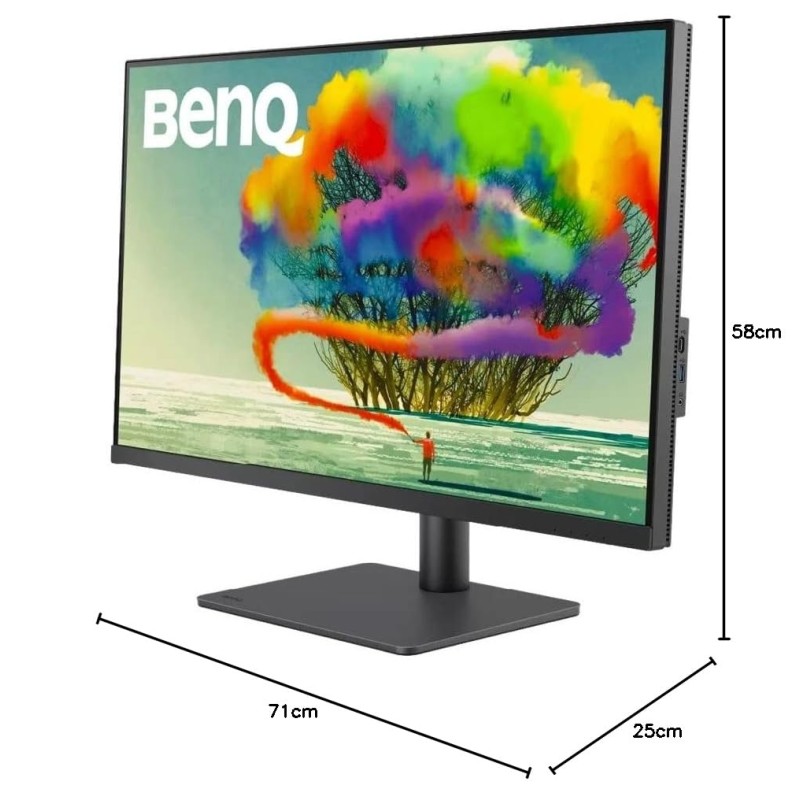 BenQ PD3205U 31.5" (80.01 cm) LCD 3840 x 2160 Pixels 4K Monitor, UHD, sRGB, Rec.709, HDR10, IPS, AQCOLOR Technology, Factory-Calibrated, Color Mode, Darkroom Mode,CAD/CAM Mode,Hotkey Puck G2,KVM,Grey BenQ PD3205U 31.5" (80.01 cm) LCD 3840 x 2160 Pixels 4K Monitor, UHD, sRGB, Rec.709, HDR10, IPS, AQCOLOR Technology, Factory-Calibrated, Color Mode, Darkroom Mode,CAD/CAM Mode,Hotkey Puck G2,KVM,Grey