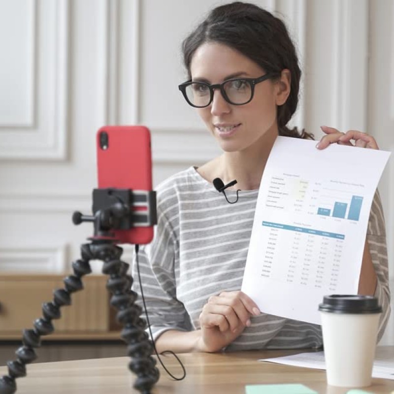 JBL Commercial CSLM10 Auxiliary Omnidirectional Lavalier Microphone For Content Creation, Vlogging & Voiceover (Black)