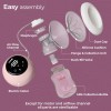 Luvlap Adore Electric Breast Pump, 2 Phase Pumping of Stimulation & Expression, 2pcs Breast pads free, Soft & Gentle, BPA Free, Run on Direct Power, No Battery