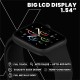 FLiX (Beetel) S12 Pro Talkon Smart Watch Bluetooth Calling,1.54" Touch Color Display 2.5D Glass,IPX65,Real Time 24x7(Heart Rate Tracking,Body Temp) Multiple Watch-faces,Sports Mode,Standby Upto 25Days