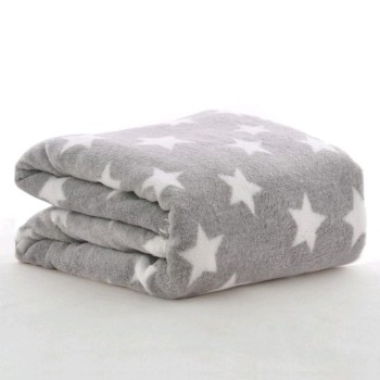 OYO BABY New Born Super Soft Baby Blanket for Baby (100cm x 75cm, Star Blue, Fleece, Lightweight) All Season | 0-24 Months | Sleeping Bag | Nursing Baby Gifts