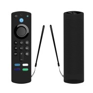 ETUZI Silicone Remote Cover Compatible for Fire TV Stick (3rd Gen, 2021) with All-New Alexa Voice Remote Case (Remote Not Included) (Black)