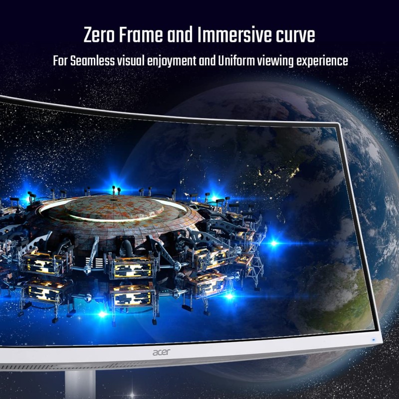Acer XZ306CX 29.5 Inch (74.93 Cm) Ultrawide 21:9 1500R Curve 2560 X 1080 Pixels LCD Monitor with LED Backlight I 1 MS VRB I 200 Hz I HDR 400 I DCI-P3 93% I AMD Free Sync I 2XHDMI 1XDP I White Acer XZ306CX 29.5 Inch (74.93 Cm) Ultrawide 21:9 1500R Curve 2560 X 1080 Pixels LCD Monitor with LED Backlight I 1 MS VRB I 200 Hz I HDR 400 I DCI-P3 93% I AMD Free Sync I 2XHDMI 1XDP I White