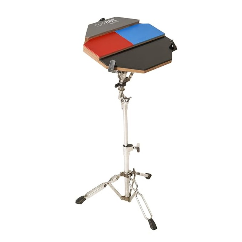Clapbox Multipad Drum Practice Pad - 4 Different surfaces, 12 inches (Practice Pad Only) Clapbox Multipad Drum Practice Pad - 4 Different surfaces, 12 inches (Practice Pad Only)