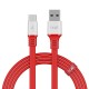 boAt Type C A750 6.5A Flat Super Fast Charging Cable w/Stress Resistance, Upto 65W/6.5Amp & Compatible w/Xiaomi, Oneplus, Samsung, Vivo, Oppo, 480 Mbps Data Transmission Speed(Radiant Red), 1.5M