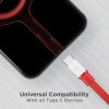 boAt Type C A750 6.5A Flat Super Fast Charging Cable w/Stress Resistance, Upto 65W/6.5Amp & Compatible w/Xiaomi, Oneplus, Samsung, Vivo, Oppo, 480 Mbps Data Transmission Speed(Radiant Red), 1.5M boAt Type C A750 6.5A Flat Super Fast Charging Cable w/Stress Resistance, Upto 65W/6.5Amp & Compatible w/Xiaomi, Oneplus, Samsung, Vivo, Oppo, 480 Mbps Data Transmission Speed(Radiant Red), 1.5M