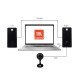 WFH100 USB Mic & Speaker Bundle for Content Creation, Online Classes, Online Workshops, Black