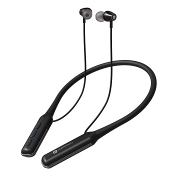 (Refurbished) Portronics Harmonics 250 Wireless Bluetooth Headset with Long Lasting 60 Hrs Playtime, Smart Voice Assistant, Dual Pairing, Sweat & Splash Proof, Best for Gaming, Running, Workout(Black)