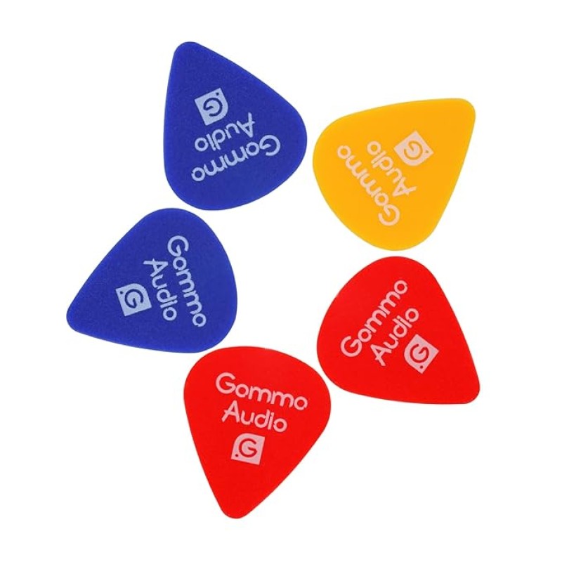 Gamma Audio Guitar Plectrums Pick Set Triangle Guitar Finger Pick|Multicolor |Pack of 3
