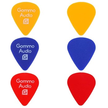 Gamma Audio Guitar Plectrums Pick Set Triangle Guitar Finger Pick|Multicolor |Pack of 3