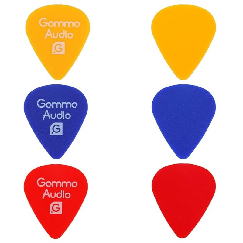 Gamma Audio Guitar Plectrums Pick Set Triangle Guitar Finger Pick|Multicolor |Pack of 3