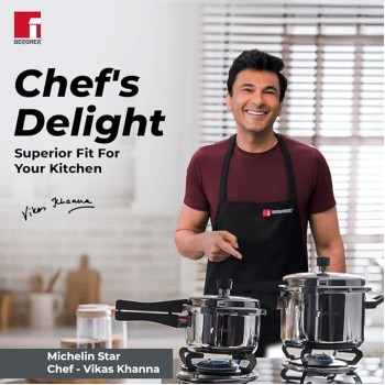 Bergner Sorrento Stainless Steel 2 Litres Outer Lid Pressure Cooker, 2 L Cooker with Outer Lid and Triply Base, Heavy Bottom, Easy Open and Close, Healthy Cooking, Induction Bottom and Gas Stove Ready Bergner Sorrento Stainless Steel 2 Litres Outer Lid Pressure Cooker, 2 L Cooker with Outer Lid and Triply Base, Heavy Bottom, Easy Open and Close, Healthy Cooking, Induction Bottom and Gas Stove Ready