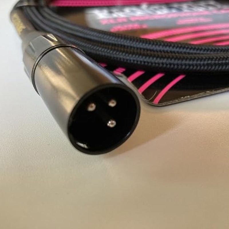 Ernieball 6390 5ft Braided Male Female XLR Microphone Cable Black Ernieball 6390 5ft Braided Male Female XLR Microphone Cable Black