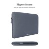 Amazon Basics Laptop Bag Sleeve Case Cover Pouch for 15-Inch, 15.6-Inch Laptop for Men and Women | Slim Profile Neoprene, Soft Puffy Fabric Lining, 360 Protection, Smooth and Premium Zipper (Grey)