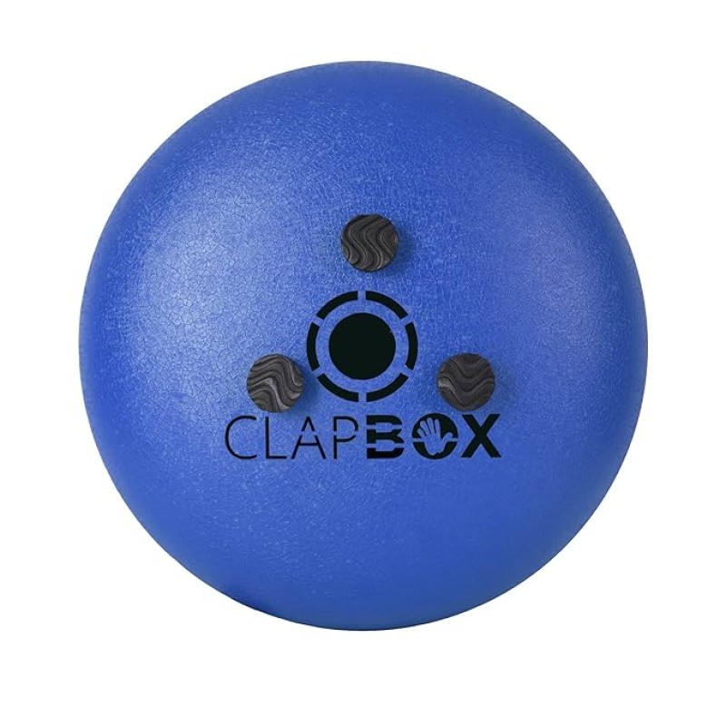 Clapbox Steel Tongue Drum - 10 Inches, with Padded Bag and Mallets (Blue)
