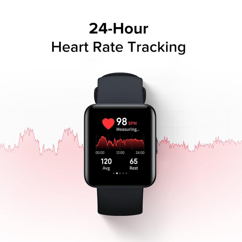 Redmi Watch 2 Lite - 3.94 cm Large HD Edge Display, Multi-System Standalone GPS, Continuous SpO2, Stress & Sleep Monitoring, 24x7 HR, 5ATM, 120+ Watch Faces, 100+ Sports Modes, Women's Health, Blue Redmi Watch 2 Lite - 3.94 cm Large HD Edge Display, Multi-System Standalone GPS, Continuous SpO2, Stress & Sleep Monitoring, 24x7 HR, 5ATM, 120+ Watch Faces, 100+ Sports Modes, Women's Health, Blue