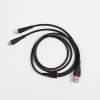 itel Two in One Charging Cable with Dual Micro + Micro, 2.1A Output and 1.2 Meter Length (Black)