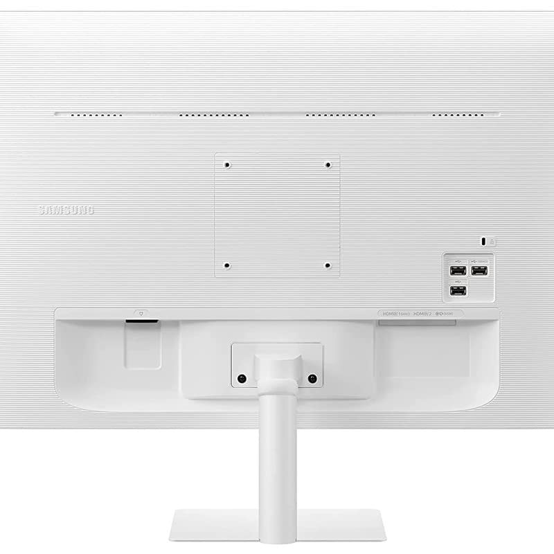 Samsung 32-inch(80cm) M7 4K UHD Smart 3,840 x 2,160 Monitor, Type-C, Smart TV apps, TV Plus, Office 365, Apple Airplay, Dex, Bluetooth, IOT, Speakers, Remote (LS32BM701UWXXL, White)