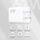 Mi Xiaomi Original 67W Fast Charger Combo/Rapid Charging with Qualcomm Quick Charge 3.0. Includes USB Type-C 6A Fast Charge Cable. Compatable with mobiles, laptops, and Power Banks (White)