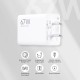 Mi Xiaomi Original 67W Fast Charger Combo/Rapid Charging with Qualcomm Quick Charge 3.0. Includes USB Type-C 6A Fast Charge Cable. Compatable with mobiles, laptops, and Power Banks (White)