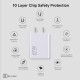 Mi Xiaomi Original 67W Fast Charger Combo/Rapid Charging with Qualcomm Quick Charge 3.0. Includes USB Type-C 6A Fast Charge Cable. Compatable with mobiles, laptops, and Power Banks (White)