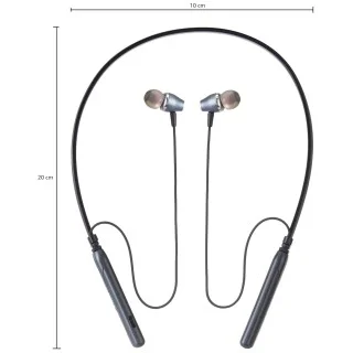 Amazon Brand Solimo Wireless Bluetooth in Ear Neckband,with Upto 15  Hours Playtime, Lightweight and deep bass,Fast Charge, Voice Assistant and 