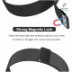 Techvor 22mm Stainless Steel Adjustable Magnetic Strap Band Compatible for Realme Watch S/Realme Watch S Pro (Black)