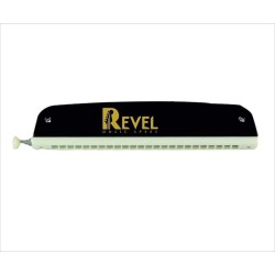 REVEL C scale 24-hole Scale Changer Chromatic Premium Harmonica/Mouth Organ with Case for Professional and Amateurs. Ultra premium finish and durable built. Black colour