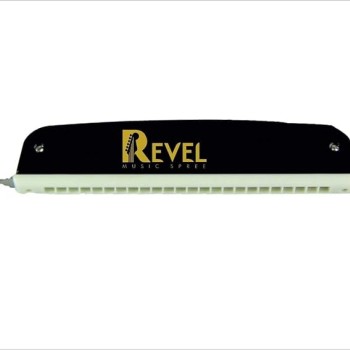 REVEL C scale 24-hole Scale Changer Chromatic Premium Harmonica/Mouth Organ with Case for Professional and Amateurs. Ultra premium finish and durable built. Black colour