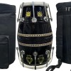 GT Manufacture Professional Dholak with Glassy Black Finish With Multi Feature Bag GT Manufacture Professional Dholak with Glassy Black Finish With Multi Feature Bag