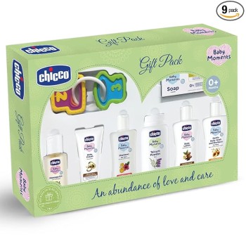 Chicco Baby Moments Delight Set Green, Gift Set for Babies, 0m+