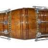 Gt Manufacturers Professional Bhajan Kirtan Dholak With Brown Glassy Glass Transparent Polish Wild Goat Skin Made Ring Fitting By Nut&Bold On Both Side By Gt Manufacturers Professional Bhajan Kirtan Dholak With Brown Glassy Glass Transparent Polish Wild Goat Skin Made Ring Fitting By Nut&Bold On Both Side By