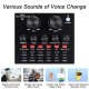 CEZO V8 Portable Audio Mixer Interface, Bluetooth Sound Card for Live Streaming/Recording/Podcast/Voice Change/Karaoke/Gaming/Singing with Sound Effects, 3.5mm Mic Jack for Guitar (V8 Black)