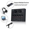 SOUNCE V8 plus Portable Audio Mixer Interface, Bluetooth Sound Card for Live Streaming/Recording/Podcast/Voice Change/Karaoke/Gaming/Singing with Sound Effects, 3.5mm Mic Jack for Guitar (V8 Black) SOUNCE V8 plus Portable Audio Mixer Interface, Bluetooth Sound Card for Live Streaming/Recording/Podcast/Voice Change/Karaoke/Gaming/Singing with Sound Effects, 3.5mm Mic Jack for Guitar (V8 Black)