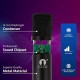 Cezo BM 800 Condenser Microphone Kit Set with V8 Sound Card, Boom Arm Stand, Pop Shield Recording Studio Equipment Full Set with 3.5mm Mic for Smartphones Live Streaming Youtubers - Black