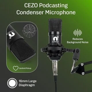 Cezo BM 800 Condenser Microphone Kit Set
